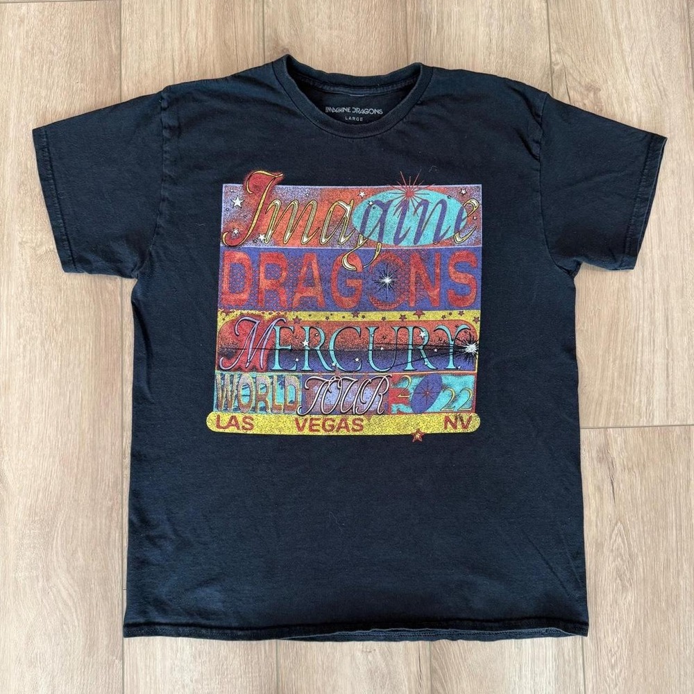 Imagine Dragons Mercury World Tour 2022 Las Vegas t-shirt Size Large